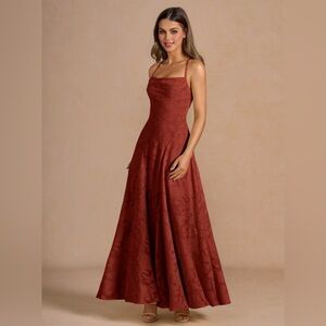 Irelia Terracotta Maxi Dress